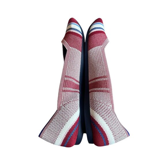 Rothy's The Point Varsity Stripe Flats Pointed Toe Slip-On Comfort Size 11.5 NEW - Picture 8 of 14